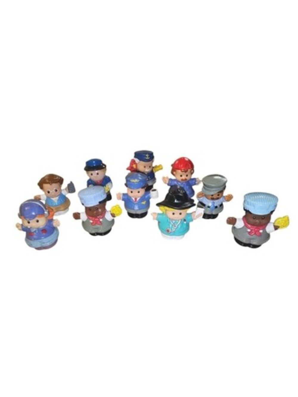 Fisher Price Little People Career Figures x10 Doctor Sea Captain Train Conductor